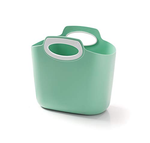 GF Garden FOR 2 Everyday Bolso de plástico, contenedor, con Asas, Colorido, Verde Salvia