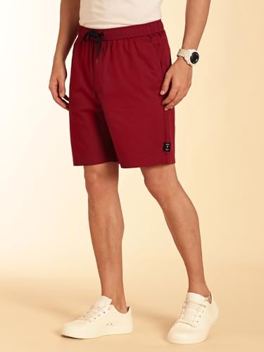 Image of Thomas Scott Men's | Solid | Mid Rise | 100% Cotton | Casual | Light Weight | Chino | Shorts for Men