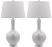 Safavieh Lighting Collection Blanche Gourd White 32-inch Table Lamp (Set of 2)