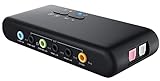 USB 7.1 Channel Surround Sound Adapter with Volume Control and Optical Audio Input