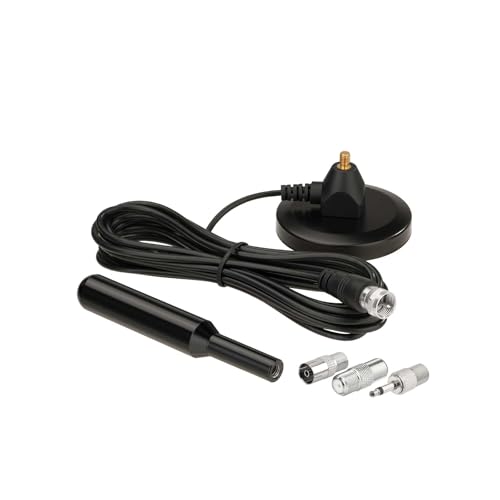 Antena DAB interior Superbat de 75 ohmios para receptor estéreo y radio FM con base imantada 4