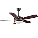 Produktbild Deckenventilatoren mit Beleuchtung Amerikanischen Land Wohnzimmer Deckenventilator Lichter Industrie Fan LED-Licht Restaurant Schlafzimmer Massivholz Türblatt Fans Deckenventilator mit Lampe Licht