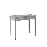 Mesa libro cocinas gris ASTIMESA Tipo Libro Mesa de Cocina, Metal, Gris, 90x50cm