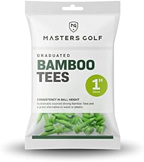 Masters Graduate Bamboo Golf Tees (Lime 1" Bag Of 25)