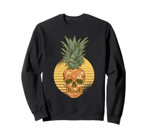 Piña Calavera Divertida Aloha Playas Piña Hawaiana Sudadera