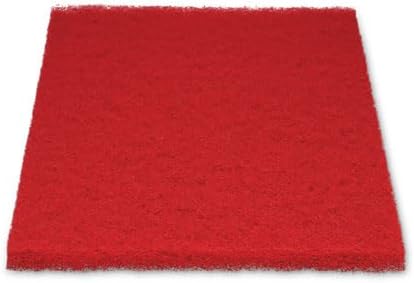 Boardwalk Floor Machine Buffing Pads, 20"x14" Diameter, 10-Pack, Red, Cleans & Polishes To a High Gloss, Durable, Made in the USA
