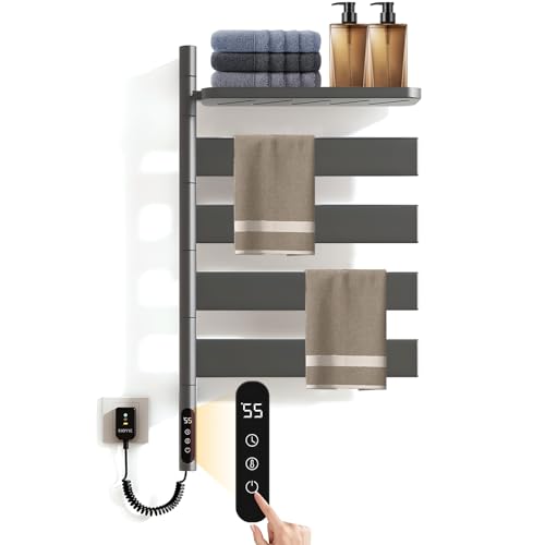 KUKKUME Electric Towel Warmer with Timer and Tray