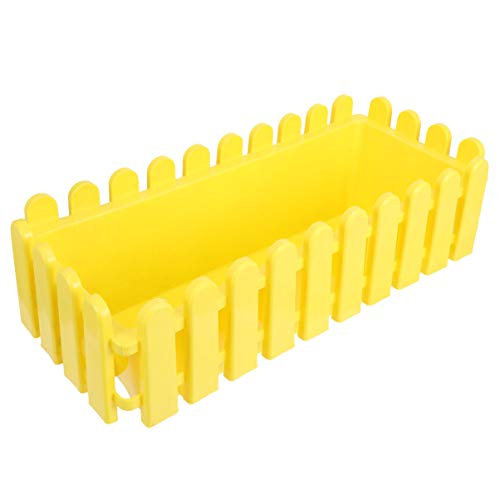 Rechteckige Kunststoffzaun Blumentöpfe Sukkulenten Pflanzer Dekorative...