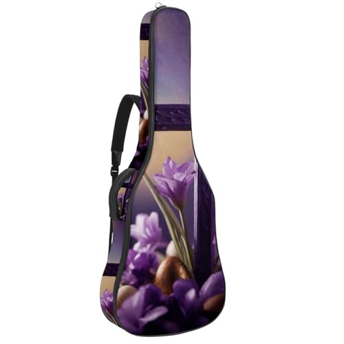 Housse universelle pour guitare acoustique antichoc violette