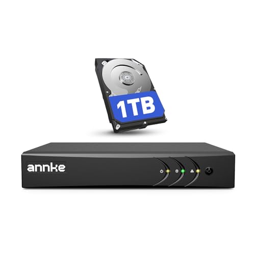 ANNKE 8 Channel 3K Lite Security Digital Video Recorder with 1TB Hard Drive, H.265+ Hybrid 5-in...