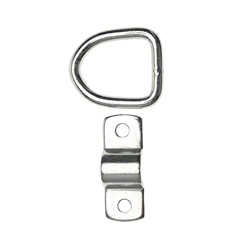 Skyehomo 12 Pack D Rings Tie Down Anchor 1/4" Heavy Duty Trailer Anchor Rings For Trailer Truck Rv Camper Atv Boat Kayak Motorcycles Floor Wall Surface Mount #TOP4