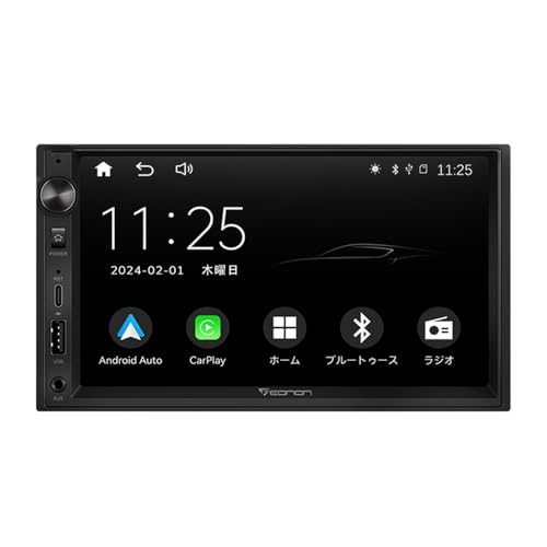 SNNYYY 7インチカーオーディオ カーディスプレイ 2DIN ミラーリング対応 インダッシュ アンプ内蔵 急速充電対応 AHDカメラ対応 QLEDタッチ X3J-SNY