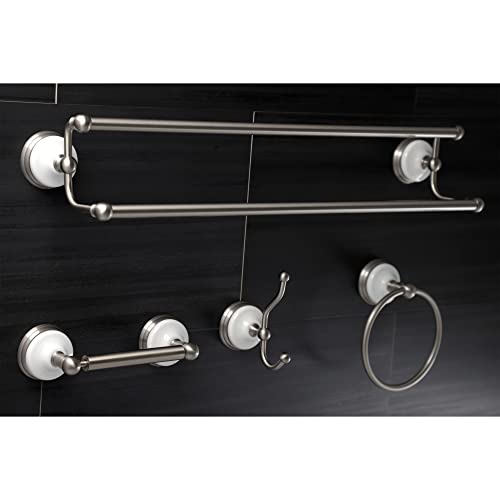 Kingston Brass BAK1113478SN Victorian 4-Pieces Dual Towel-Bar Bathroom Hardware Set thumb #2