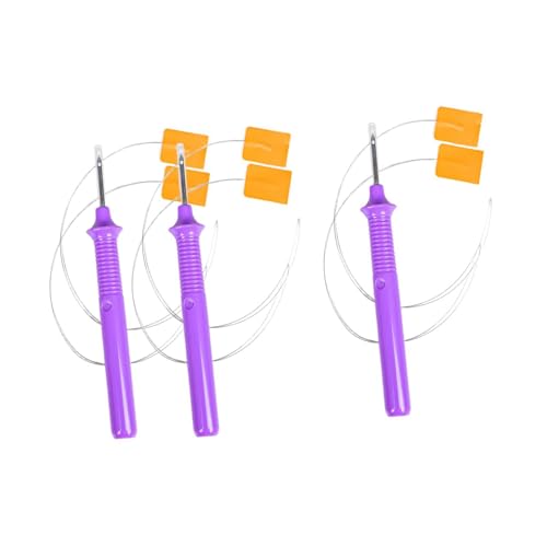 Colaxi Embroidery Punch Needle Sewing Accessories Comfortable Handle Professional Embroidery Weaving Tools for Floss Poke Embroidery