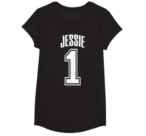 Jessie 1 Fan Sports Graphic Men Women T-Shirt, Girls, Black, Small