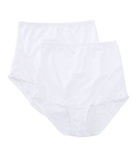 Image of Bali Women's Firm Control Shapewear Brief with Lace Fajas 2-Pack DFX054