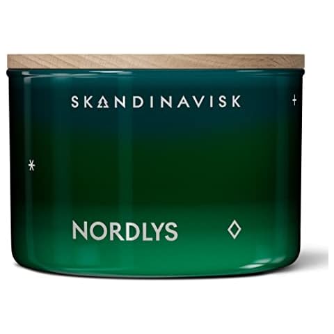 Skandinavisk NORDLYS 'Northern Lights' Scented Candle. Fragrance Notes: Arctic Intensity and Celestial Colour, a Singular Symphony for Senses. 3.17 oz. Cover