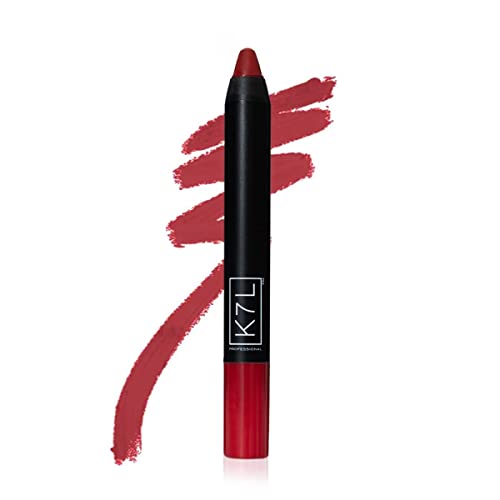 K7L Dark Red Lipstick Crayon - Matte - A #TOP1