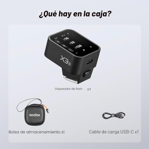 Miniatura 8 de Godox X3 S Inalámbrico Flash Trigger Oled Con Pantalla Táctil Conversión Ttl Wireless Sistema Inalámbrico De 2,4 Ghz Batería De Litio Incorporada Recargable Tipo-C Para Cámaras Sony
