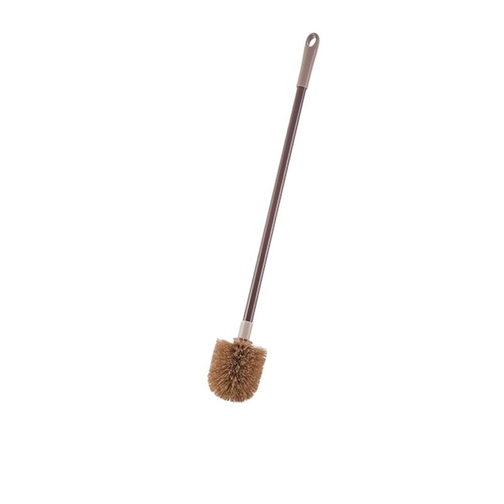 Zyyanshop Bruin Toilet Brush Toilet Brush Household Bathroom Extended Handle Wall Hanging Soft Bristle Cleaning(Bruin)