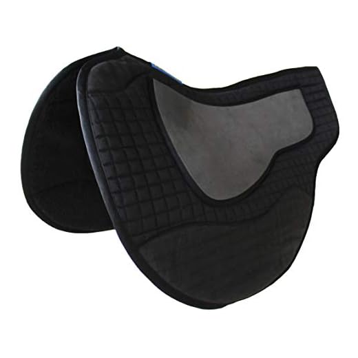 CHALLENGER Horse Saddle PAD Horse Western Quilted Endurance Barrel Contoured Black 39185BK