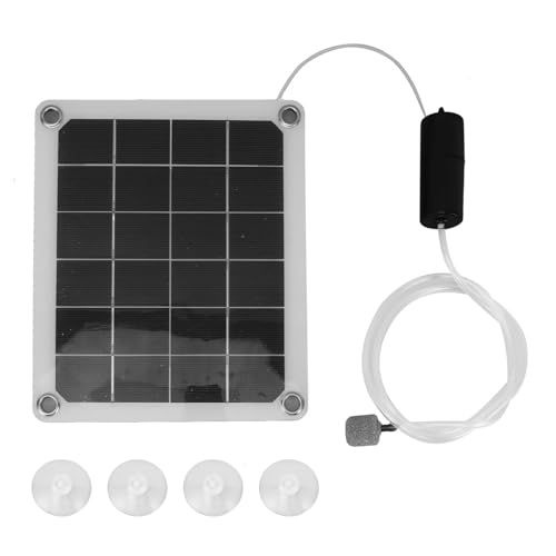 Aireador Solar,Bomba de Aire Solar para estanques alimentada por USB | Bomba Solar Ajustable para estanques, aireador de Cuenca Conveniente para el Cultivo hidropónico, jardín, estanques y