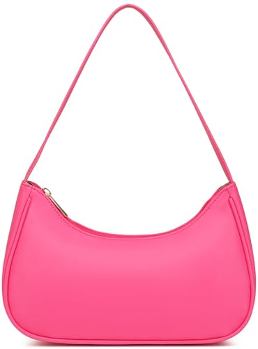 Image of Afashor Shoulder Bags for Women Vegan Leather Hobo Sling Tote Handbag Retro Clutch Purse with Zipper Closure