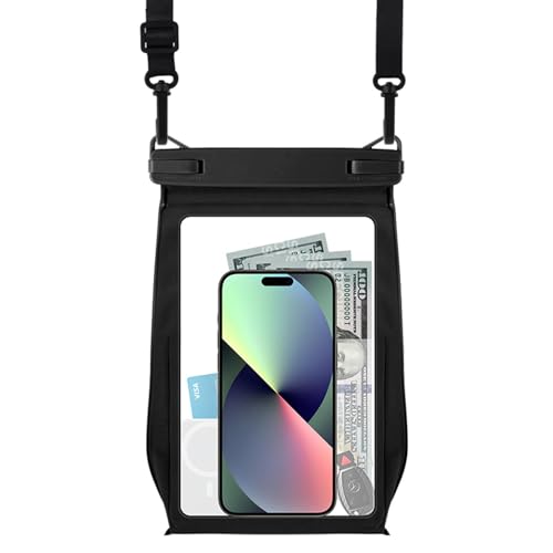 8.2 Zoll Wasserdichte Handyhülle Crossbody, IPX8 Schwimmen Unterwasser Handytasche Groß, Wasserfeste Handyhülle Universal für iPhone 16 15 14 13 Pro Max XS Samsung S25 S24 S23 S22 Ultra A55 A15 Xiaomi