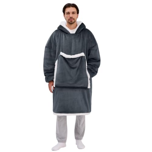 JOYWOO Oversized Wearable Blanket Hoodie,Cat lovers...