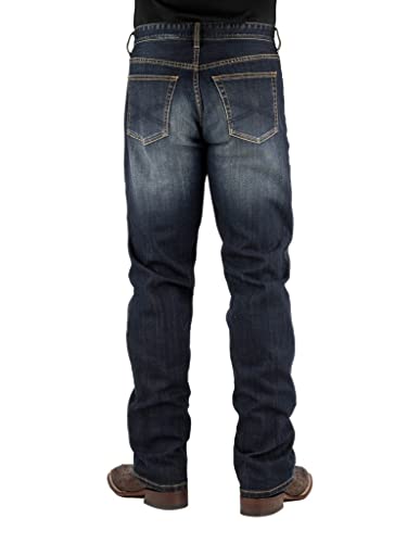Stetson Western Jeans Mens Straight 36 x 34 Blue 11-004-1210-8001 BU3