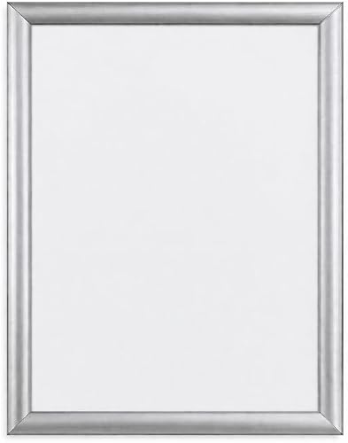 A2 Clip or Snap Display Picture/Poster Frame with 0.4mm Overlay - Silver