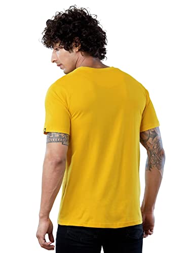Image of The Souled Store|Men & Boys Official Round Neck Minions How About No Graphic Printed|Half Sleeve 100% Cotton|Yellow Color T-Shirts