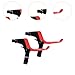 kowaku 2Pcs Kids Bike Brake Levers, Children Bike Brakes, Universal Aluminum Alloy Bikes Handles, Black Red