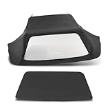 GRAND ORANGE Convertible Soft Top with Clear Window Compatible with BMW 3-Series E30 Convertible 1986-1993 Black