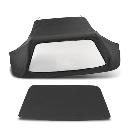 GRAND ORANGE Convertible Soft Top with Clear Window Compatible with BMW 3-Series E30 Convertible 1986-1993 Black