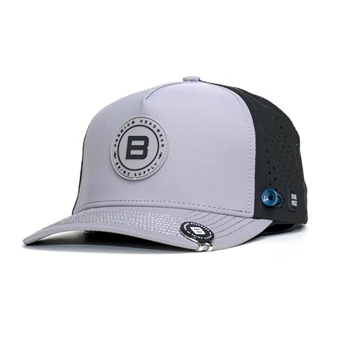 Image of BRIMZ Golf Performance Hat - Tee Holder & Magnetic Ball Marker - Breathable, Sweat & Water Resistant Golfing Snapback Hat