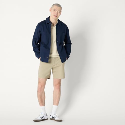 Image of Amazon Essentials Men's Relaxed-Fit Stretch Cotton Utility Jacket with Multi Pockets