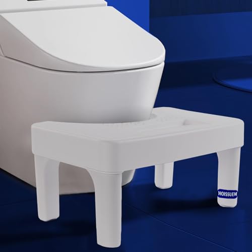 6.8 Inch Toilet Stool for Bathroom Hoissuem Non-Slip Potty Stool for Pooping Hoissuem Toilet Step Stool for Adults/Seniors/Kids