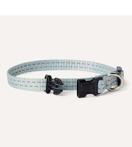 Amazon Basics Reflektierendes und Verstellbares Hundehalsband, mit D-Ring aus Metall und Schnellverschluss, Größe XS, Blau