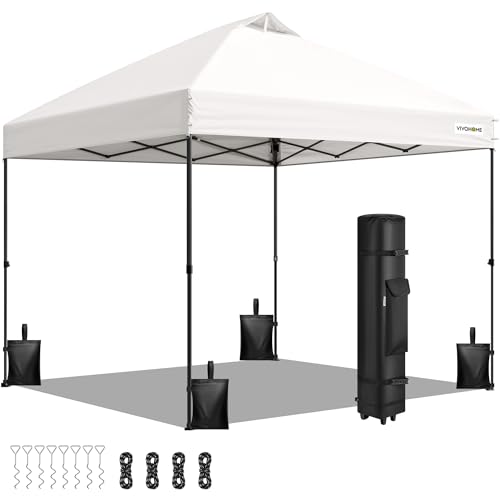 Image of VIVOHOME 10x10ft Pop Up Canopy Tent One Push Setup