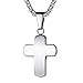 Produktbild FaithHeart Halsketten Kreuzkette für Herren Schmuck Silber 925 Anhänger Statement Christus Jungs Geschenk für Konfirmation Andenken
