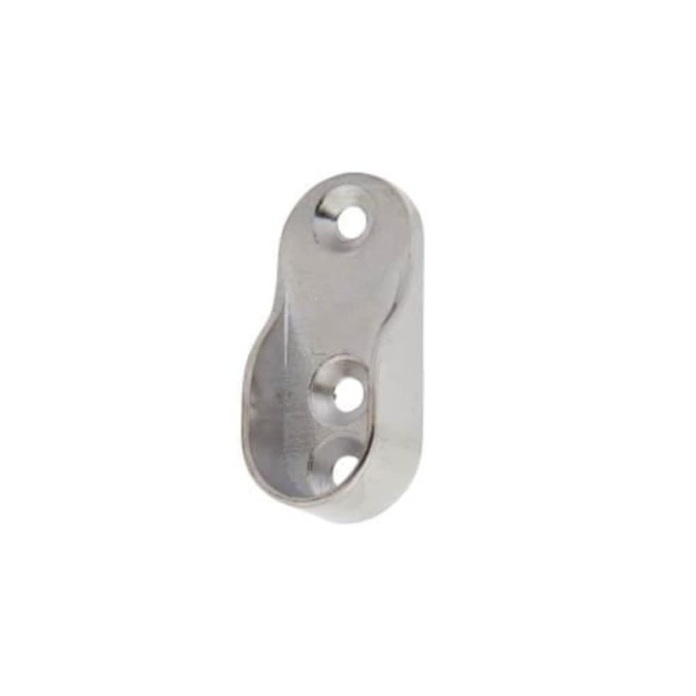 Fittingsco Silver Oval Wardrobe Rail End Cup