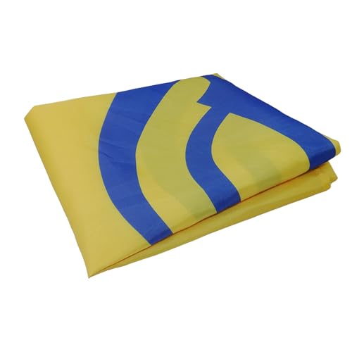 Image of AZ FLAG Sikh religion Flag 3' x 5' for a pole - Sikhism flags 90 x 150 cm - Banner 3x5 ft with hole