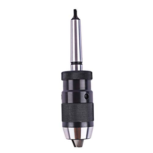 Hemobllo Adattatore autobloccante con adattatore per trapano mandrino mini mandrino autoserrante per trapano 1/32'-5/8' punta per trapano a mano per trapano - MT3-B18 (nero)