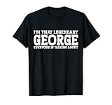George Personal Name Funny George T-Shirt Small