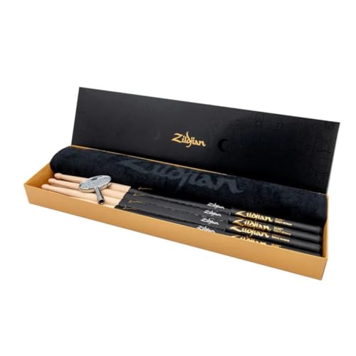 ZILDJIAN Drumstick Bundle 4 x 5A DIP + Serviette + Batterietuner SDSP247