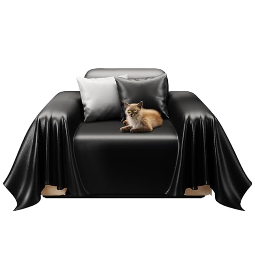 Premium PU Leather Couch Cover, Waterproof Stain-Resistant Sofa Cover Washable, Non-Slip Non-Toxic Couch Cover for Chair/Reclinerh, Low Maintenance, Luxury Pet Friendly Furniture Protector 71