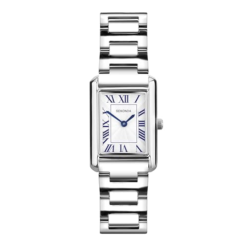 Image of Sekonda Classic Ladies 22mm Colette Watch in Silver with Silver Bracelet & White Dial