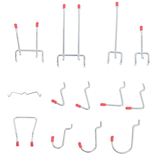 DouWen MO 114Pcs Pegboard Hooks Assortment, Heavy Duty Storage Organizer Kit with Bins and Locks, Universal Pegboard Accessories for Garage, Workbench, Kitchen, Industrial Hardware - Image 9
