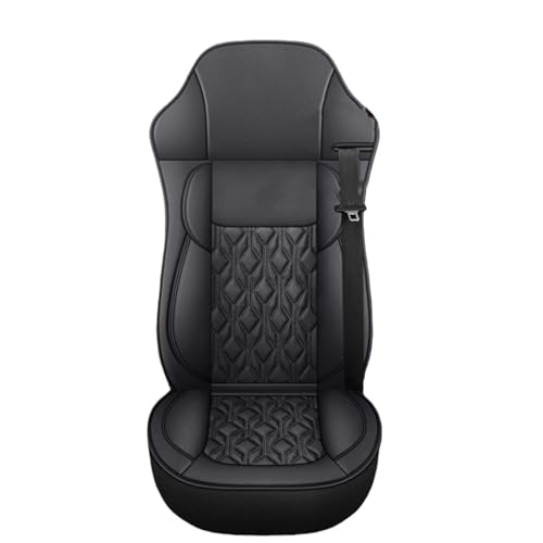 1 Piece Universal Truck Lorry Bus Big Auto Seat Cushion Cover Mat Compatible For HOWO Benz Renault DAF IVECO Hino JAC ISUZU SANY MAN SCANIA(Style a Black)